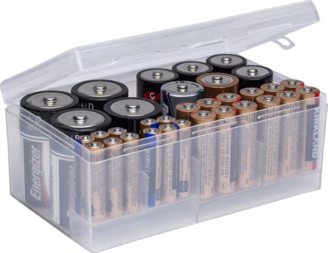 9v battery storage containers plastic